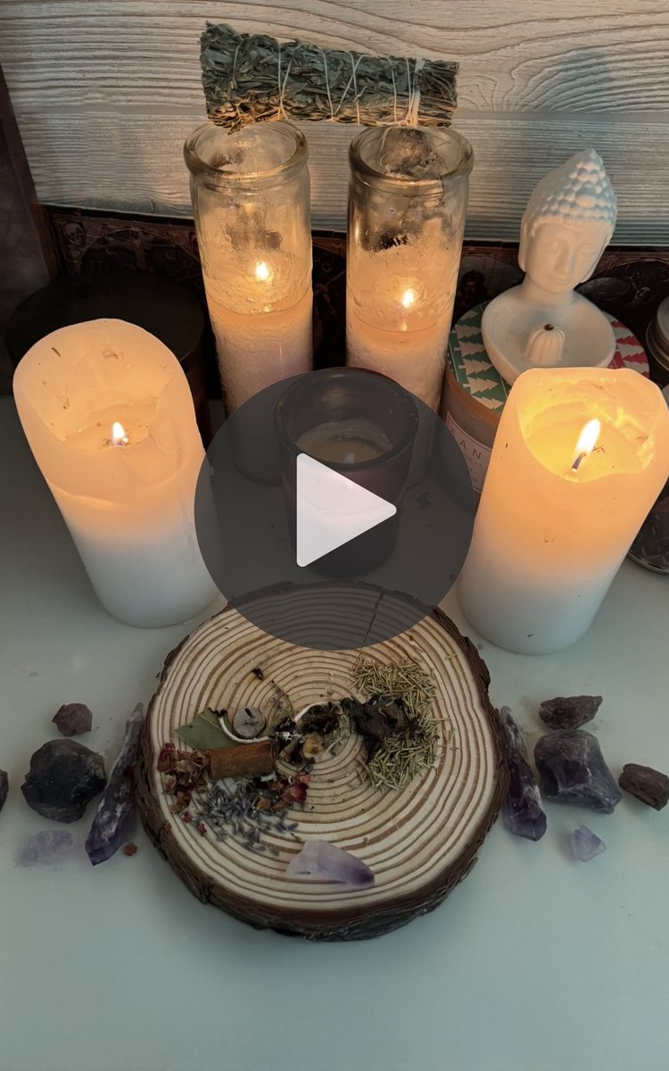 The Magick Portal on a phone, showing the ritual video ready to play